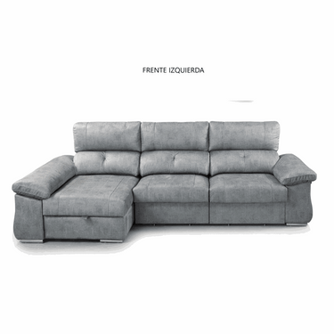 Chaisselonge extensible ARPUC en tonos MAGNOL con asientos extraíbles y arcón abatible, diseño moderno y confort en salón.