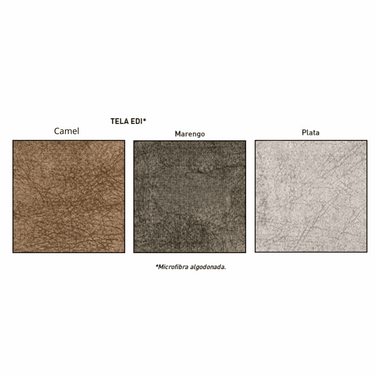 Sofá cama 3 plazas 300 cm mod FLOG tapizado en microfibra antimanchas con asientos extraíbles y respaldos reclinables