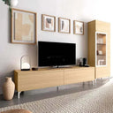 Mueble salón composición CATANIA 2 Ambiente 7 diseño minimalista bitono