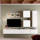 Composición de salón Florencia ambiente 2 con mueble TV flotante y diseño elegante