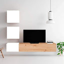 Composición de salón comedor FLORENCIA ambiente 4 minimalista y elegante con colores modernos