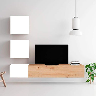 Composición de salón comedor FLORENCIA ambiente 4 minimalista y elegante con colores modernos