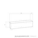 composición de salón comedor FLORENCIA ambiente 7 minimalista y elegante con módulos flotantes y almacenamiento integrado