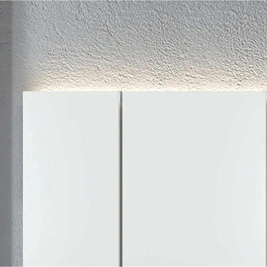 Composición Muebles dormitorio matrimonio SIENA con cabecero galería y mesitas modernas