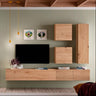 Composición de salón comedor Florencia ambiente 2 con mueble TV flotante y diseño elegante