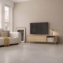 Mueble TV Tivoli con puerta abatible y diseño minimalista en madera sostenible de alta calidad