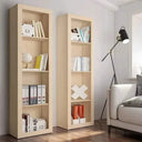 Estantería librería ASTI con 4 huecos abiertos y trasera en varios colores