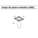 estantería librería con trasera y 4 huecos abierta personalizable