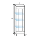 Mueble salón con vitrina NAPOLI moderno y funcional en ambiente 5