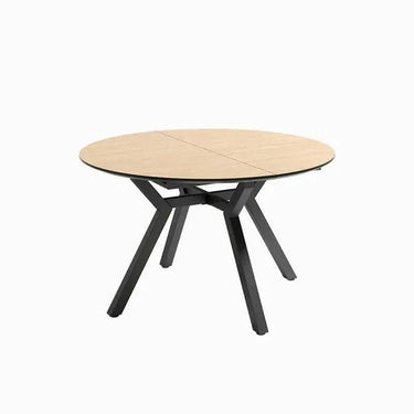 Mesa comedor redonda extensible modelo GIOVANNA diseño moderno y funcional.