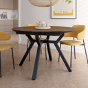 Mesa comedor redonda extensible Giovianna moderna y funcional