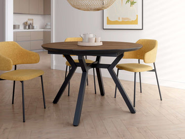 Mesa comedor redonda extensible Giovianna moderna y funcional