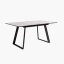 Mesa comedor extensible ROMINA con estructura metálica y acabado madera en varios colores
