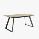 Mesa comedor extensible ROMINA con diseño moderno y acabado madera en varios colores