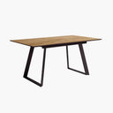 Mesa comedor extensible ROMINA con estructura metálica y acabado melamínico madera en varios colores