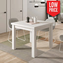 Mesa cuadrada extensible mod. GIULA BLANCO Mesa Salón