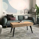 Mesa elevable convertible RENATA con sobre tipo libro y patas metálicas en varios colores
