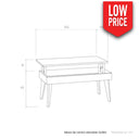 Mesa de Centro elevable mod. COSTANZA Mesa centro