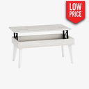 Mesa de Centro elevable mod. COSTANZA ALBIAN / Blanco Mesa centro