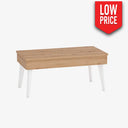 Mesa de Centro elevable mod. COSTANZA ARTISÁN / Blanco Mesa centro