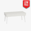 Mesa de Centro elevable mod. COSTANZA POLAR / Blanco Mesa centro