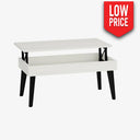 Mesa de Centro elevable mod. COSTANZA POLAR / Negro Mesa centro