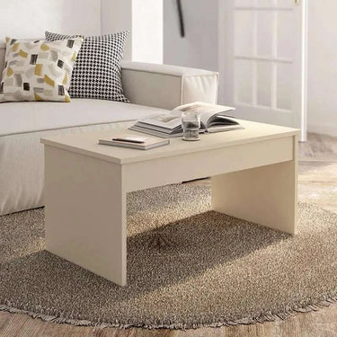 Mesa de centro elevable modelo VALENTINA en acabado moderno y funcional
