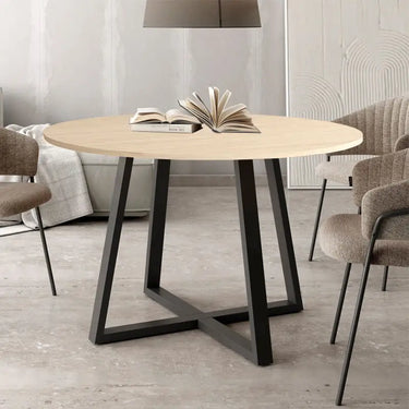 Mesa de comedor redonda fija mod. ANGELINA