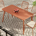 Mesa de exterior Ululono minimalista con estructura metálica