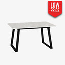 Mesa Extensible Mod. Alessandra Albian / Negra 120Cm Salón