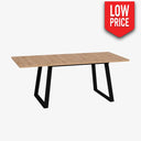Mesa Extensible Mod. Alessandra Artisán / Negra 120Cm Salón