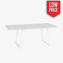 Mesa Extensible Mod. Alessandra Polar / Blanca 120Cm Salón