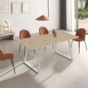 Mesa extensible rectangular ALESSANDRA de diseño elegante y funcionalidad práctica para comedor.