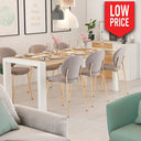 Mesa Rectangular Portería Extensible Deslizante mod. GINEVRA Mesa Salón