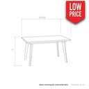 Mesa rectangular salón comedor Fija mod. MIRABELLA Mesa Salón
