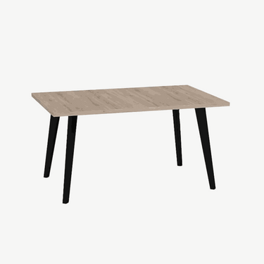 Mesa rectangular fija modelo MIRABELLA en salón comedor, diseño elegante y funcional.
