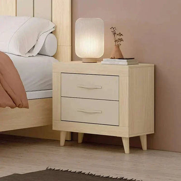 Cabecero 160 listonado de madera con dos mesitas de noche en dormitorio de matrimonio L'AQUILA modelo 1