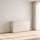 Aparador salón Bolonia de 140 cm con tres puertas y dos cajones en estilo moderno