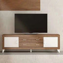 mueble tv 2 cajones y 2 puertas ASTI diseño minimalista color lined 200 cm