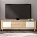 mueble tv 2 cajones y 2 puertas 200 cm ASTI diseño minimalista madera melamina