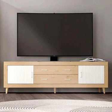 mueble tv 2 cajones y 2 puertas 200 cm ASTI diseño minimalista madera melamina