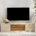 Mueble TV 2 cajones y 2 puertas ASTI de 200 cm en diseño minimalista y acabado resistente