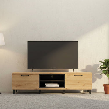 Mueble para TV Bolonia 2 puertas con cubo pequeño bicolor