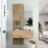Mueble Recibidor FLORENCIA mod. 6 con espejo y panel alto de palillera elegante y funcional