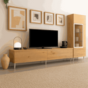 Mueble salón composición CATANIA 2 Ambiente 7 diseño minimalista bitono