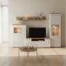 mueble salon comedor bolonia completo cuatro piezas orientacion reversible