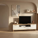 Mueble salón comedor BOLONIA diseño moderno con vitrina y mueble para TV