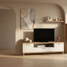 Mueble salón comedor BOLONIA diseño moderno con vitrina y mueble para TV