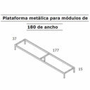 Mueble salón composición Asti ambiente 10 con mueble TV y vitrina en colores variados