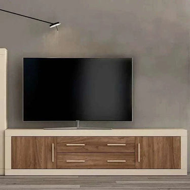 Mueble salón composición ASTI ambiente 9 color perla y java moderno